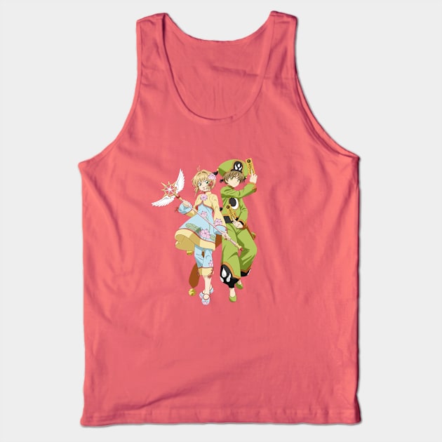 Card Captor Sakura - Sakura and Syaoran Tank Top by Nykos